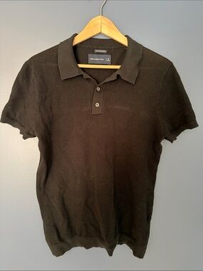Abercrombie & Fitch Men's Black Polo Shirt